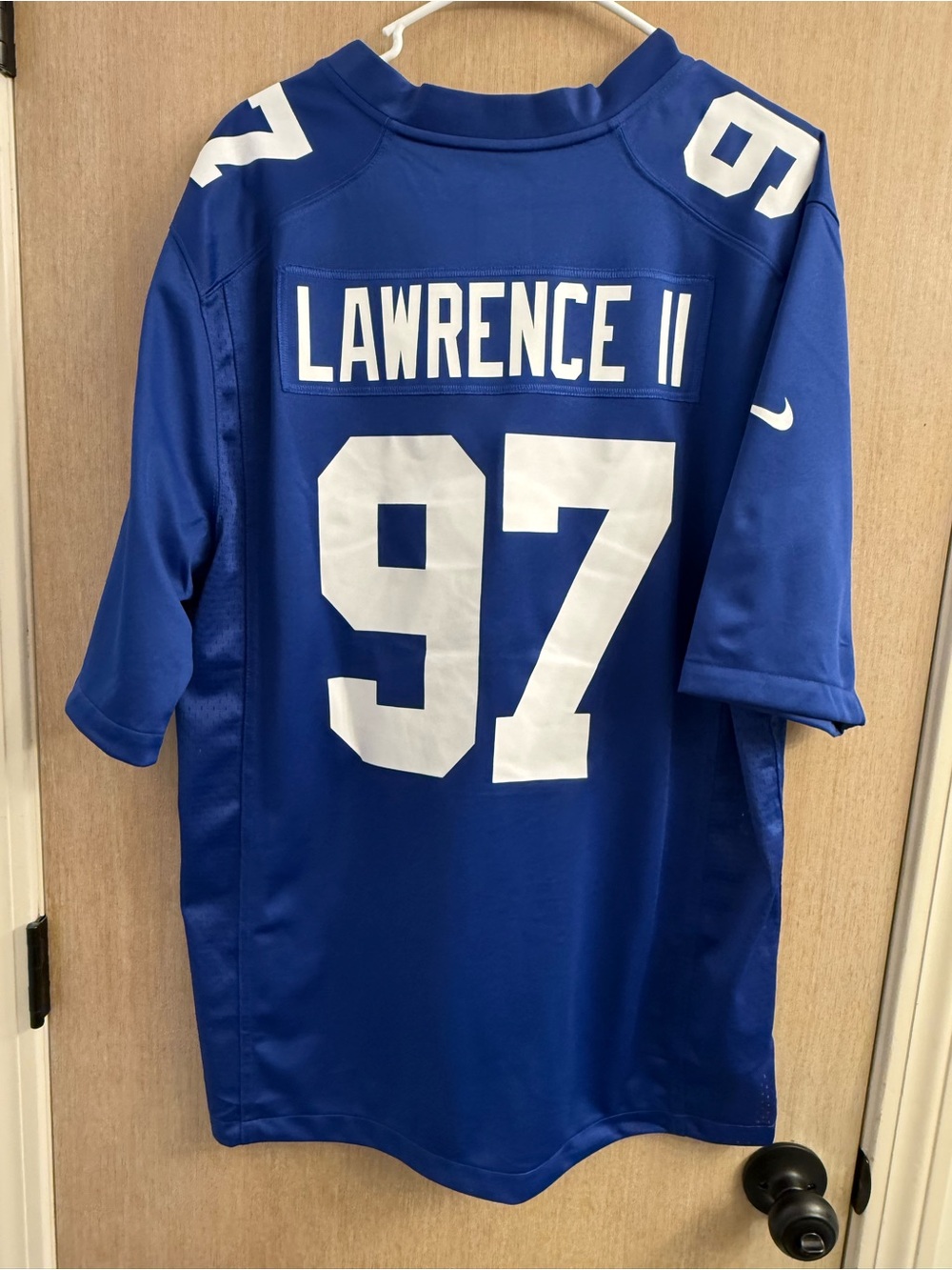 NFL Blue Dexter Lawrence II #97 Giants Men's Football Jersey